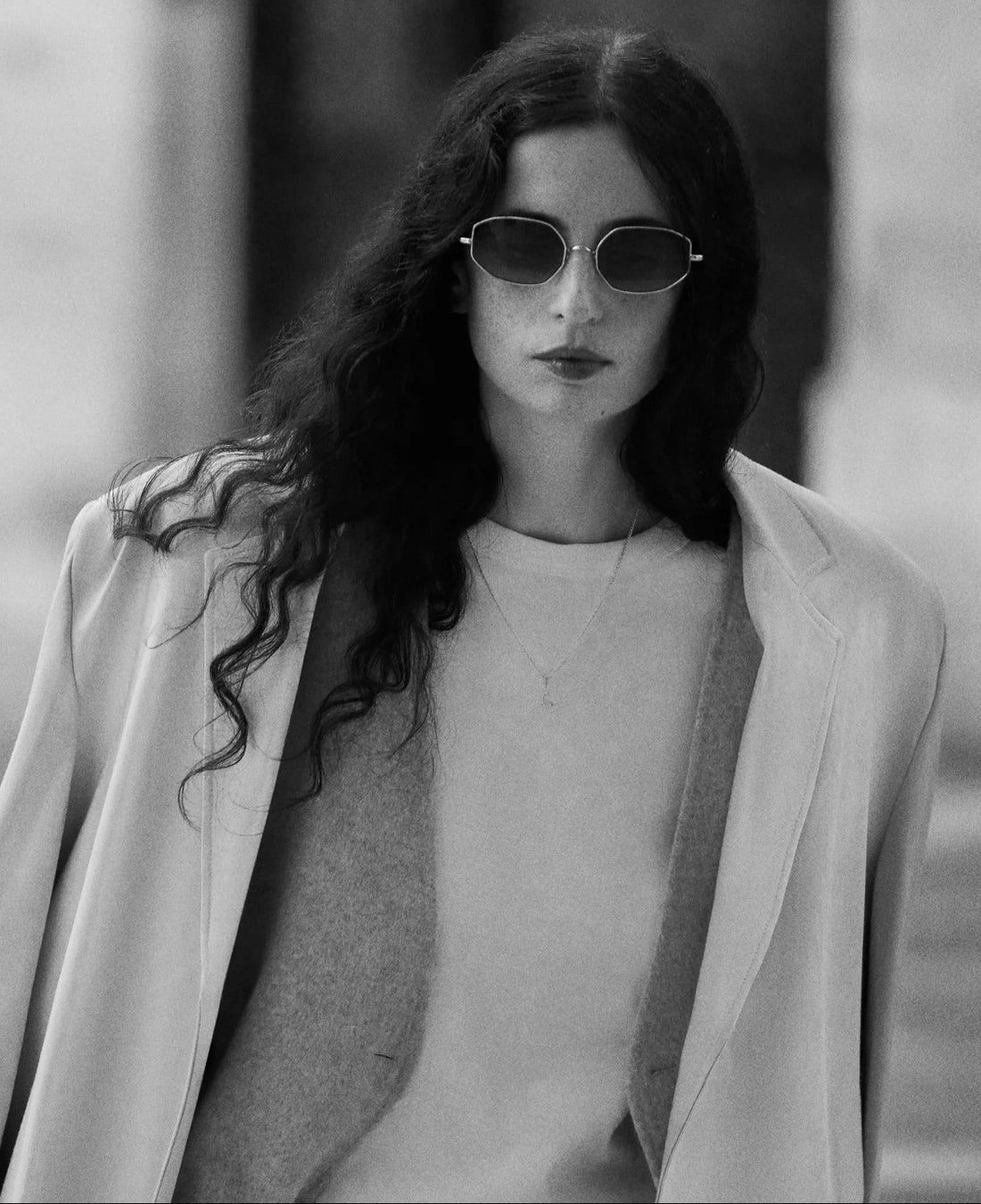 AHLEM COLOMBE PEONY GOLD 54 SUNGLASSES