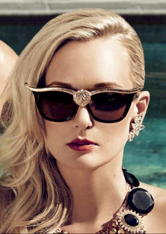 ANNA KARIN LIONESS 2.0 BLACK GOLD 58 SUNGLASSES