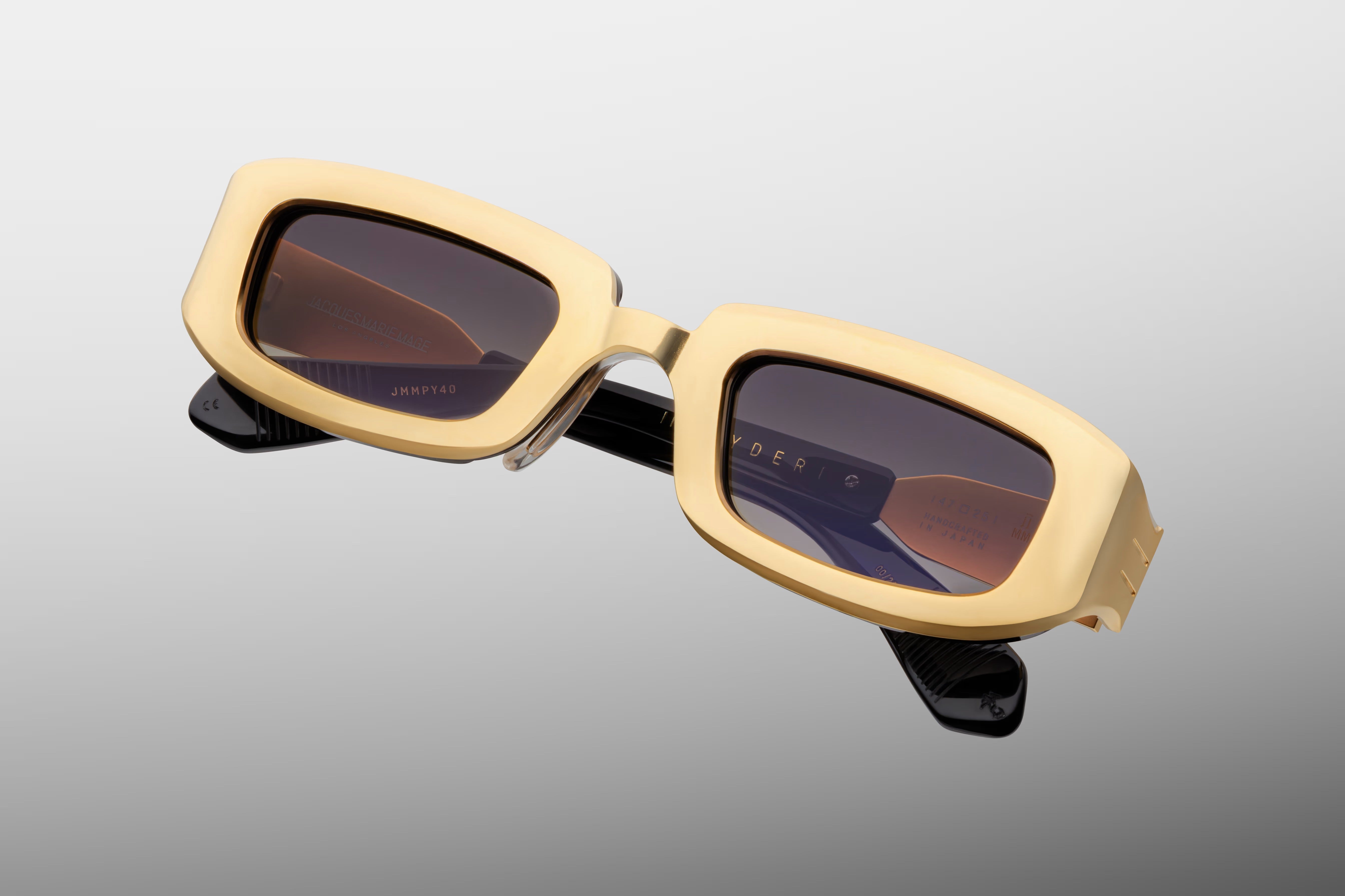 JACQUES MARIE MAGE RYDER 188/200 JMMPY40 GOLD 47 SUNGLASSES