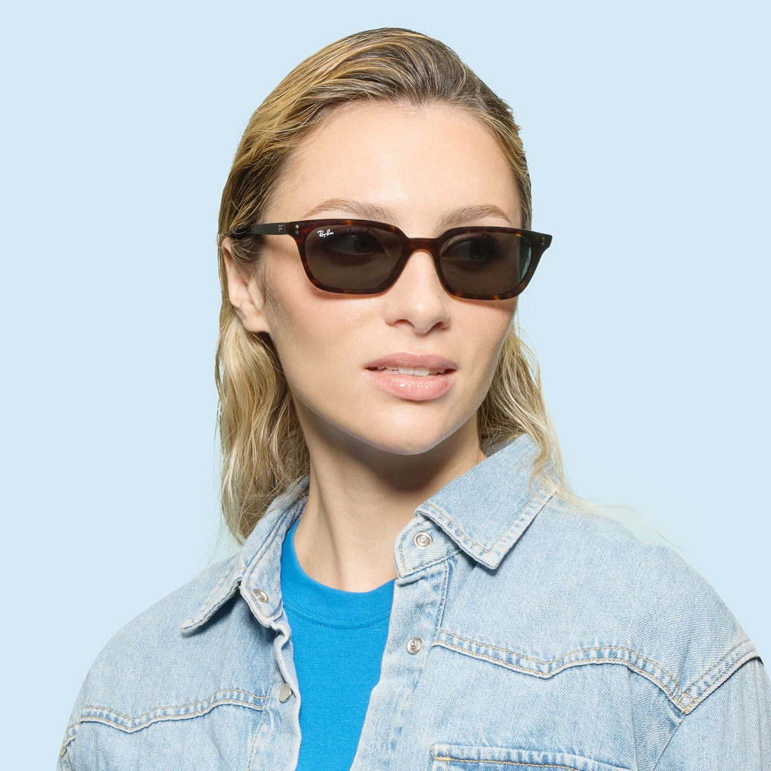 RAYBAN RB4456 ZAYA 135987 53 SUNGLASSES