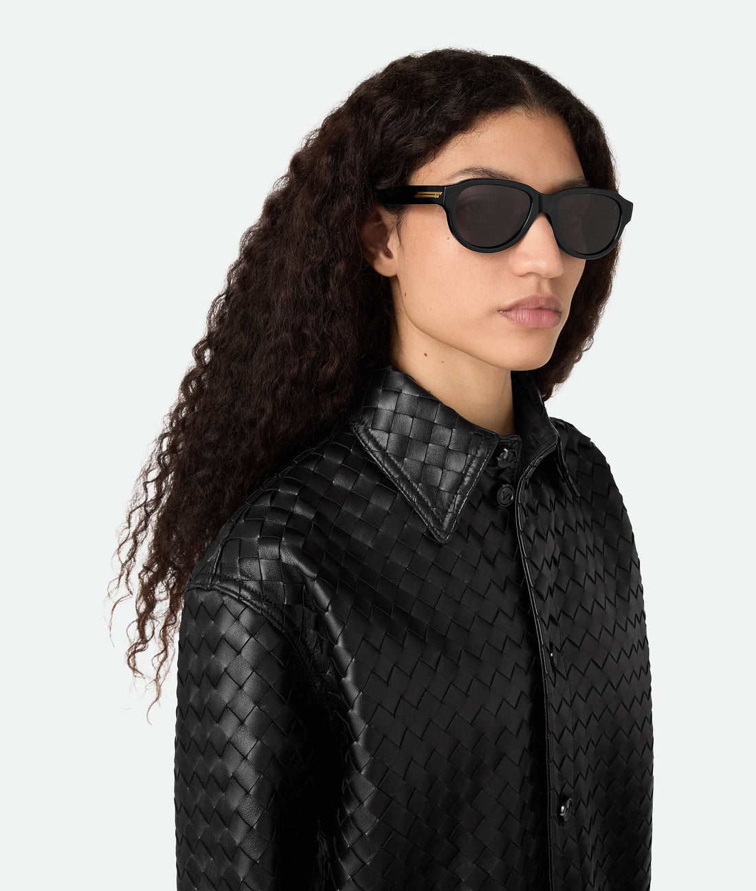 BOTTEGA VENETA BV1410S 001 55 SUNGLASSES