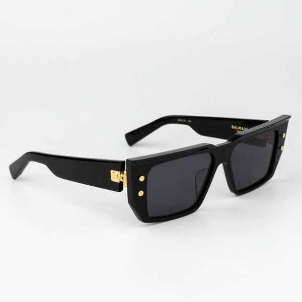 BALMAIN PARIS BPS128A B-VI BLK GLD 54 SUNGLASSES