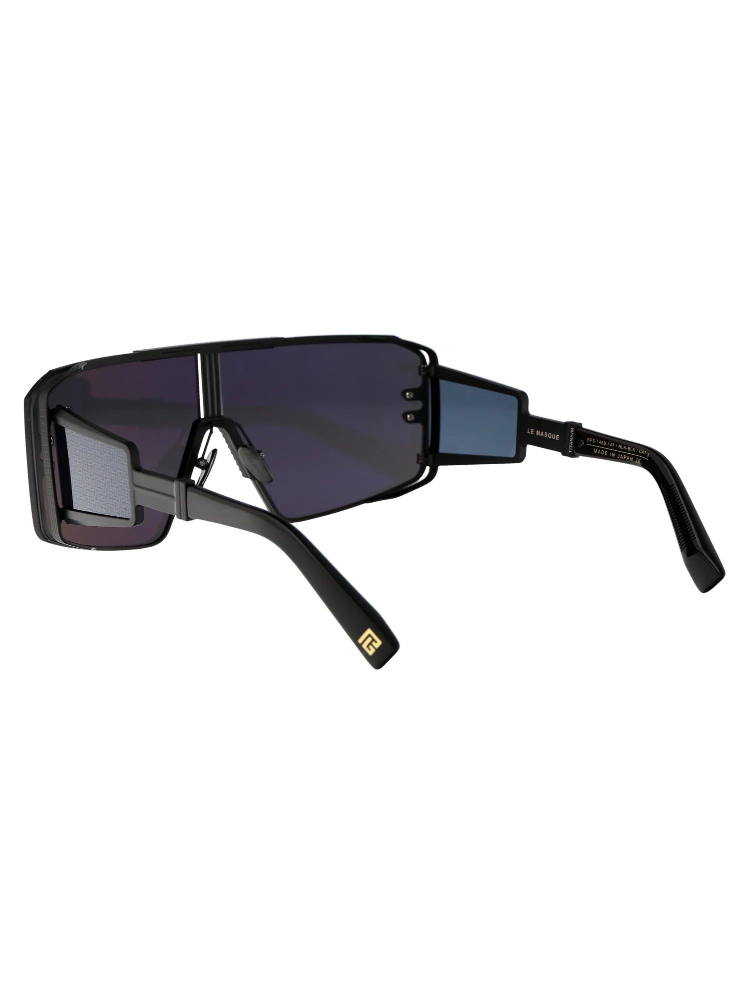BALMAIN PARIS BPS146B LE MASQUE BLK BLK 147 SUNGLASSES