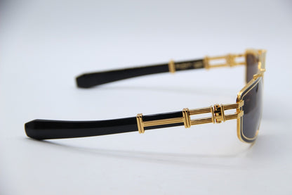 BALMAIN PARIS BPS139A TITAN GLD BLK 59 SUNGLASSES