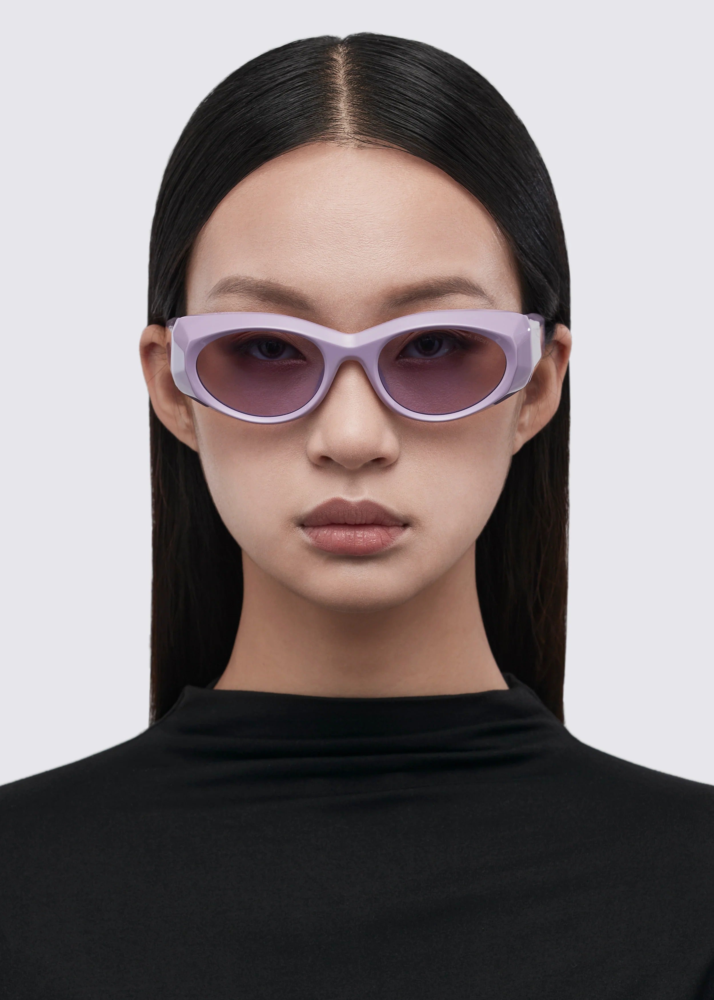 A SOCIETY BAYLOR PURPLE 53 SUNGLASSES