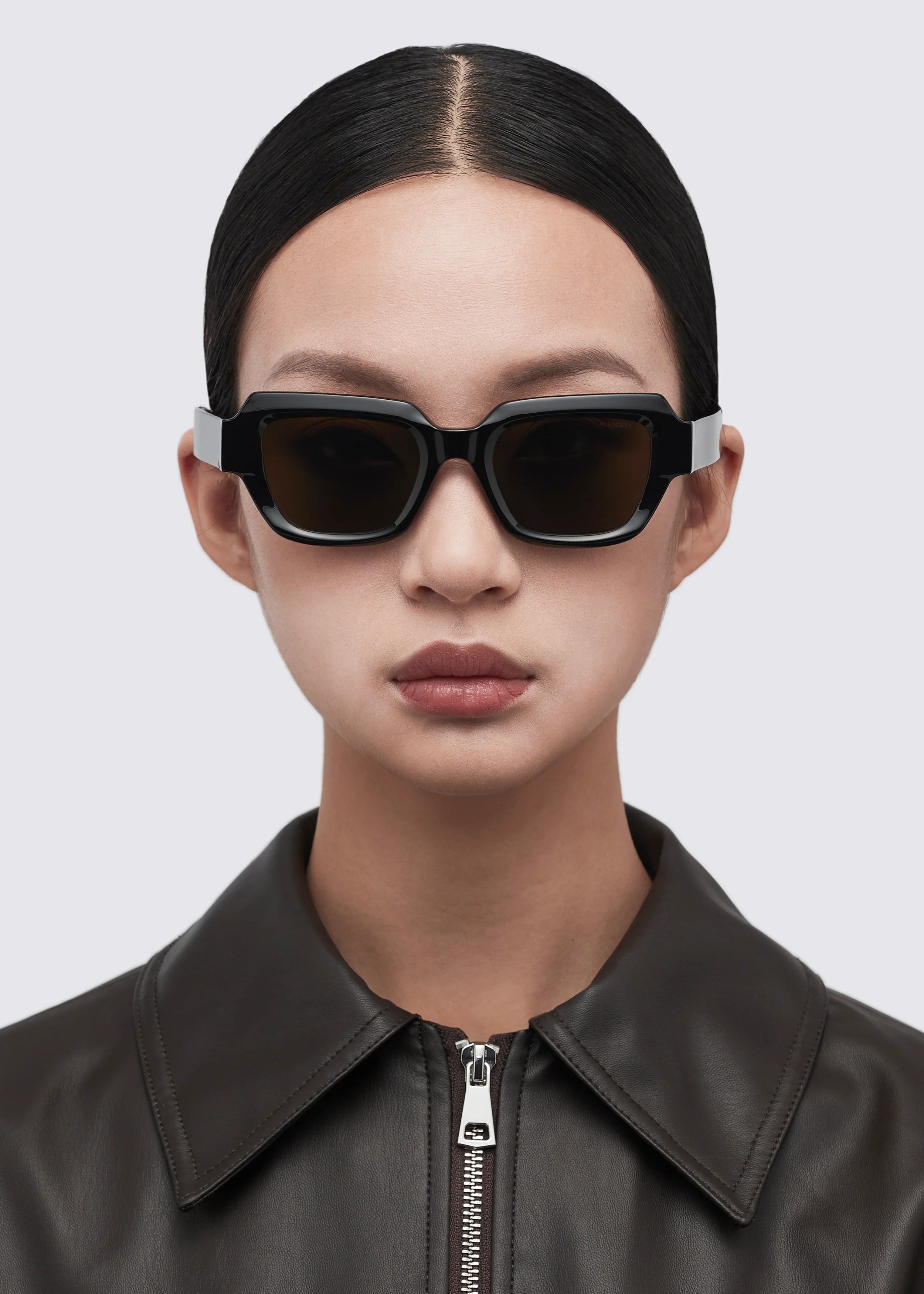 A SOCIETY EMBER BLACK 50 SUNGLASSES