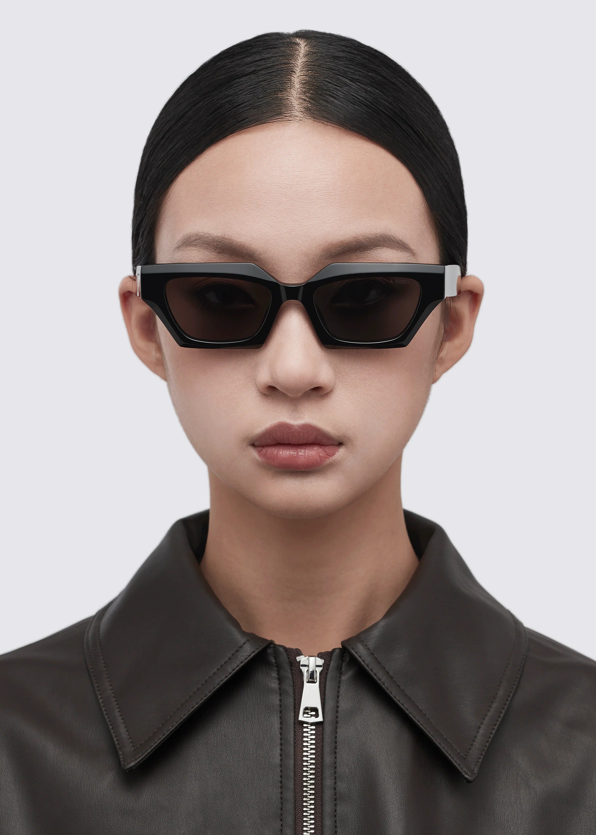 A SOCIETY HARPER BLACK 52 SUNGLASSES
