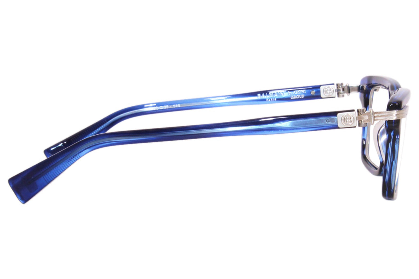 BALMAIN PARIS BPX141C LEGION IV BLU SLV 53 FRAME