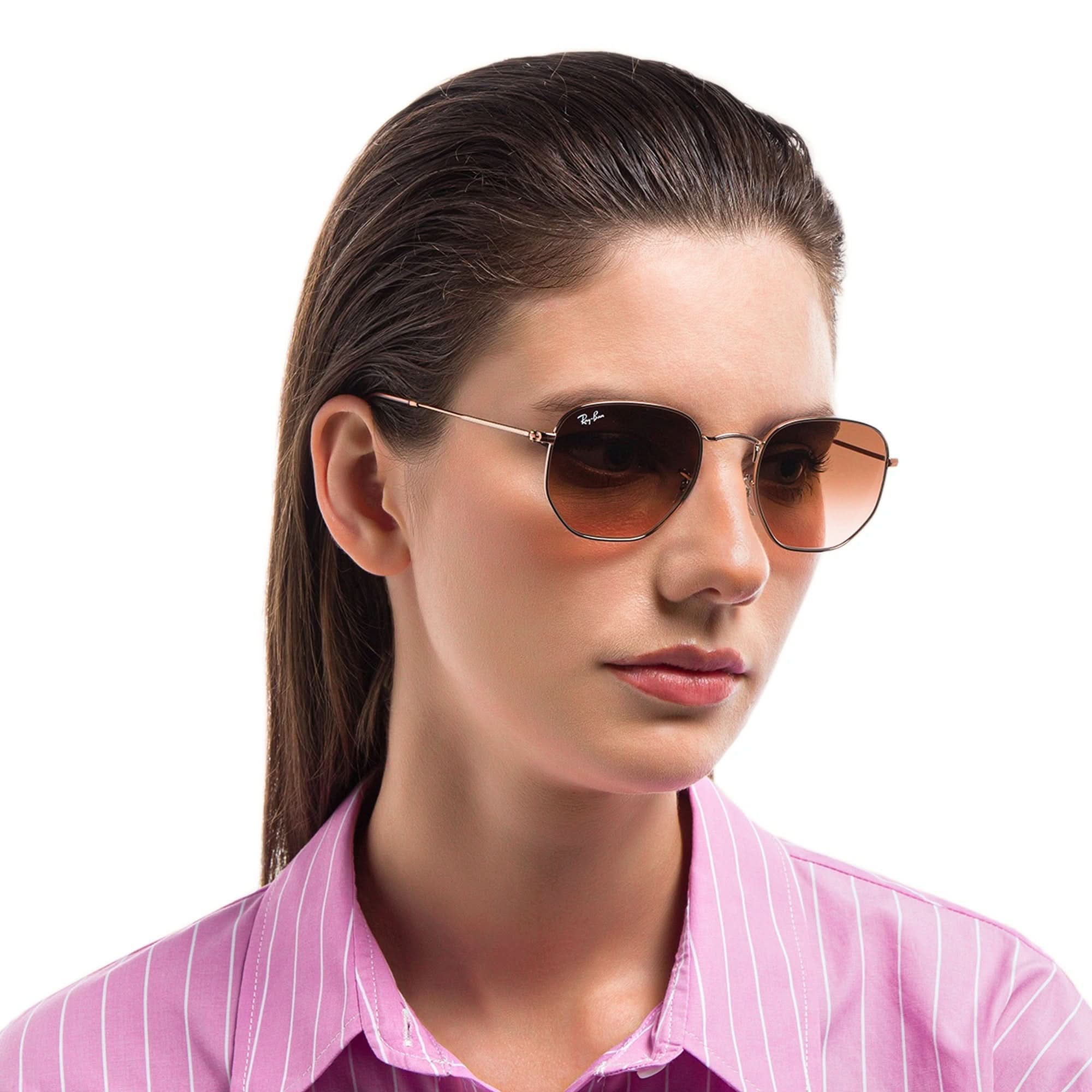 RAYBAN RB3548N HEXAGONAL 9202AF 51 SUNGLASSES