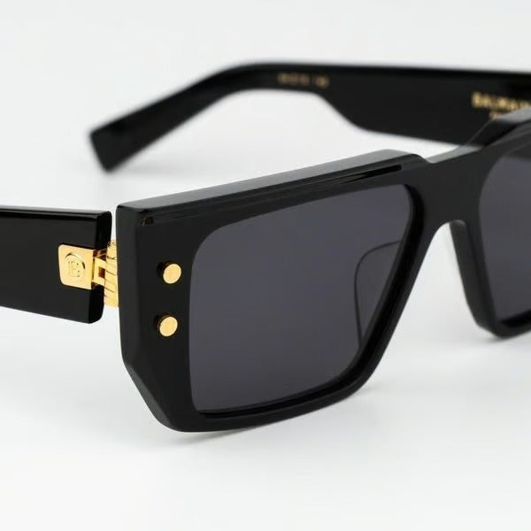 BALMAIN PARIS BPS128A B-VI BLK GLD 54 SUNGLASSES