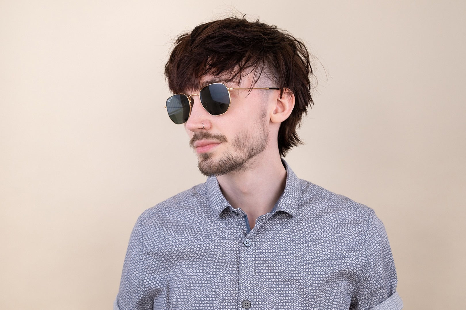 RAYBAN RB3548N HEXAGONAL 001 54 SUNGLASSES