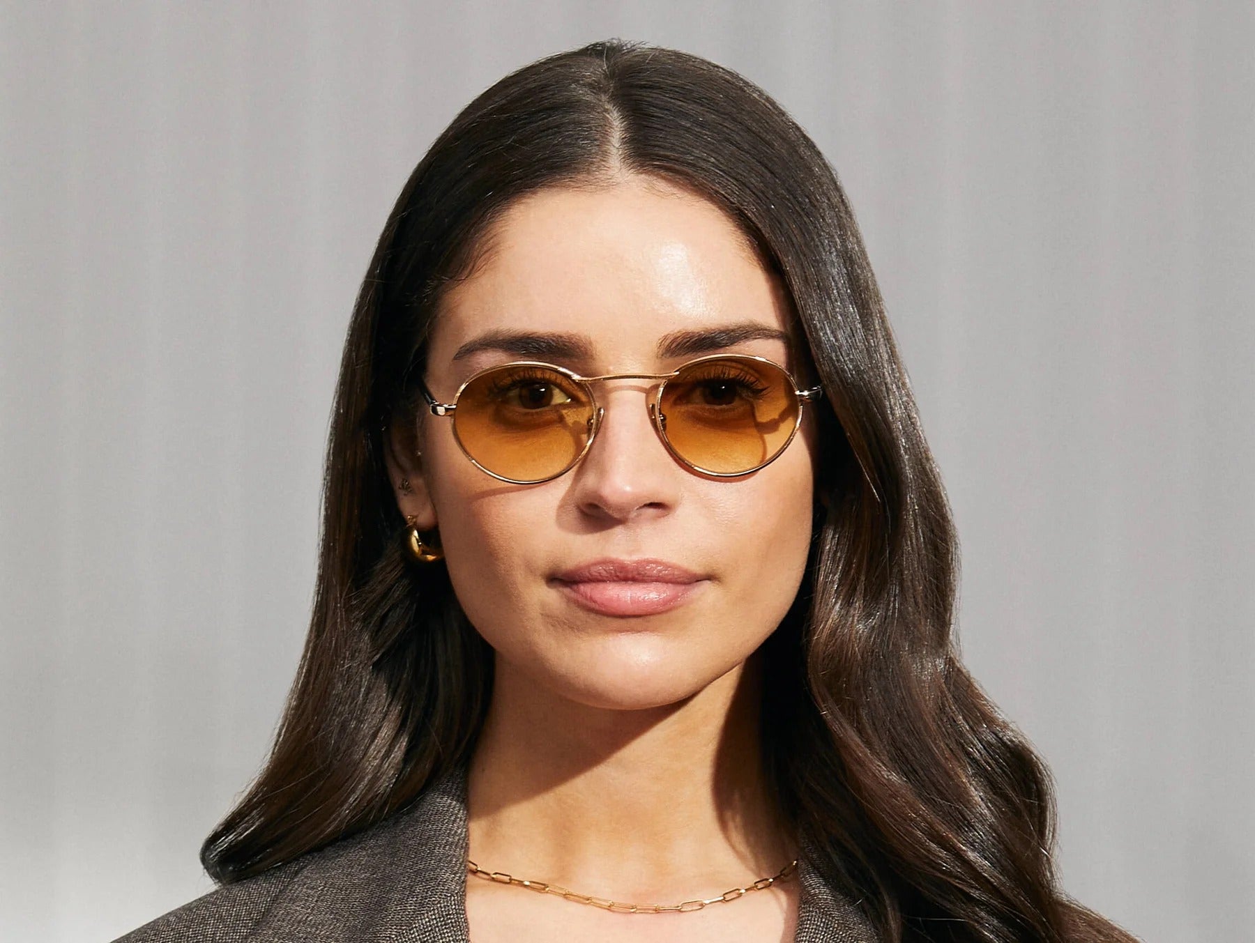 MOSCOT KANAKA GOLD DARK GREEN 49 SUNGLASSES