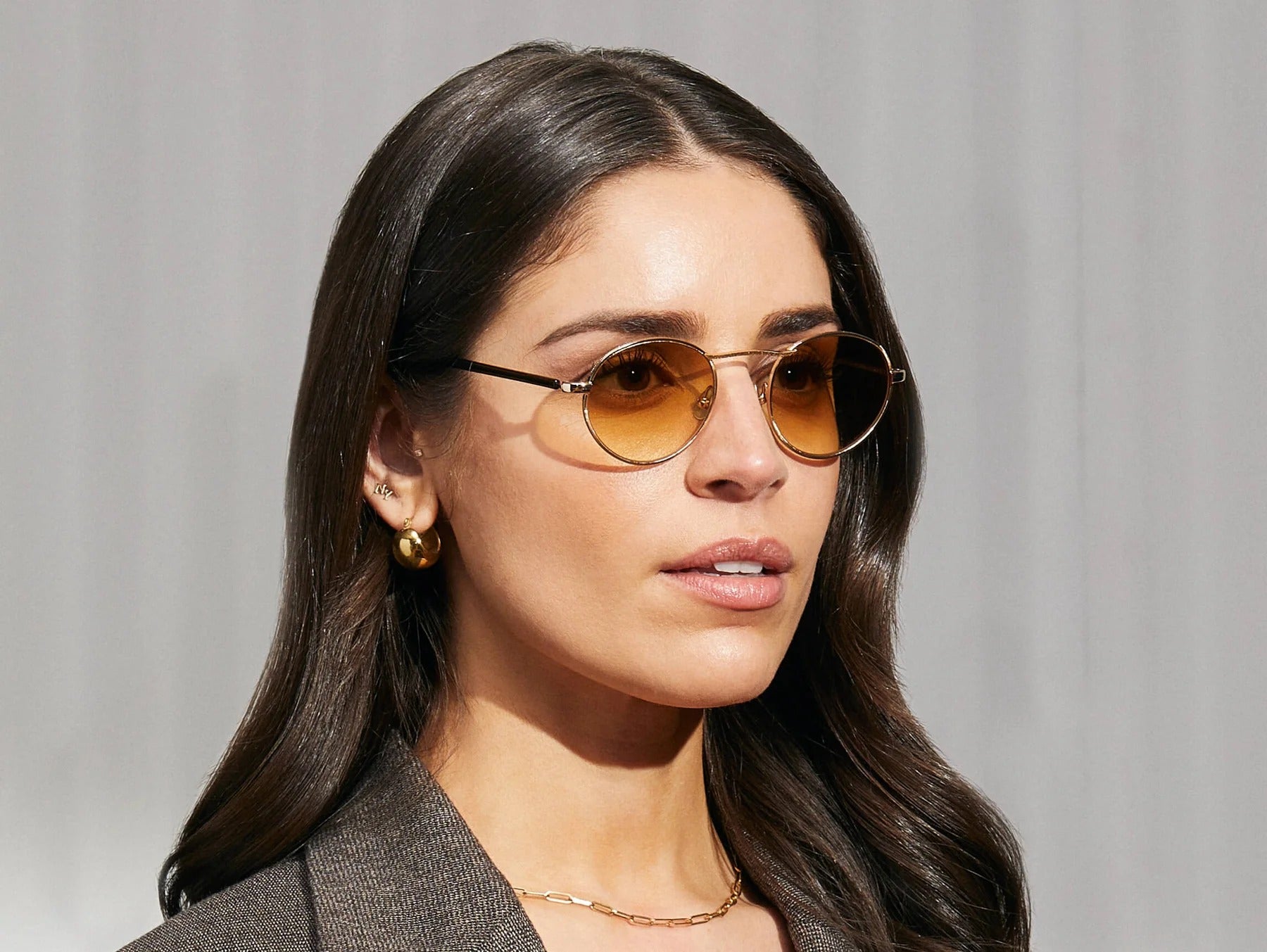 MOSCOT KANAKA GOLD DARK GREEN 49 SUNGLASSES