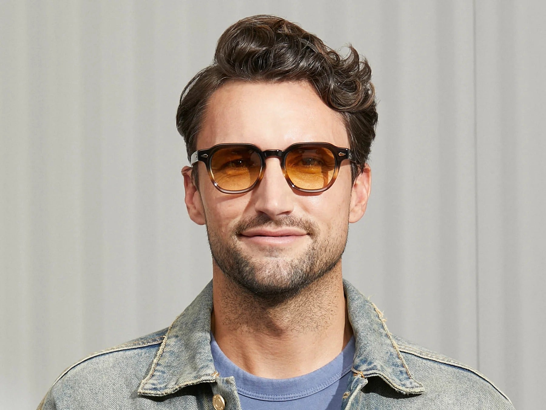 MOSCOT DOLT SUN GREY BROWN FADE 49 SUNGLASSES