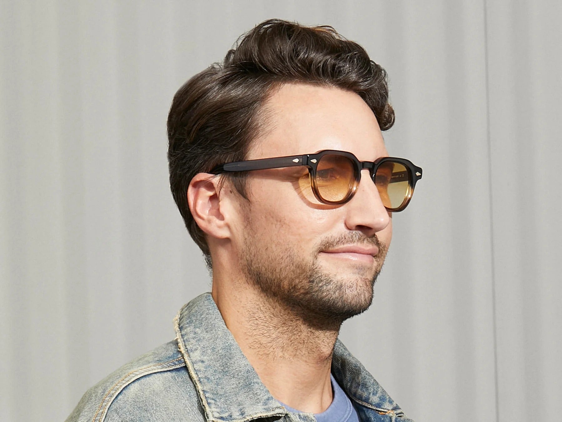 MOSCOT DOLT SUN GREY BROWN FADE 49 SUNGLASSES