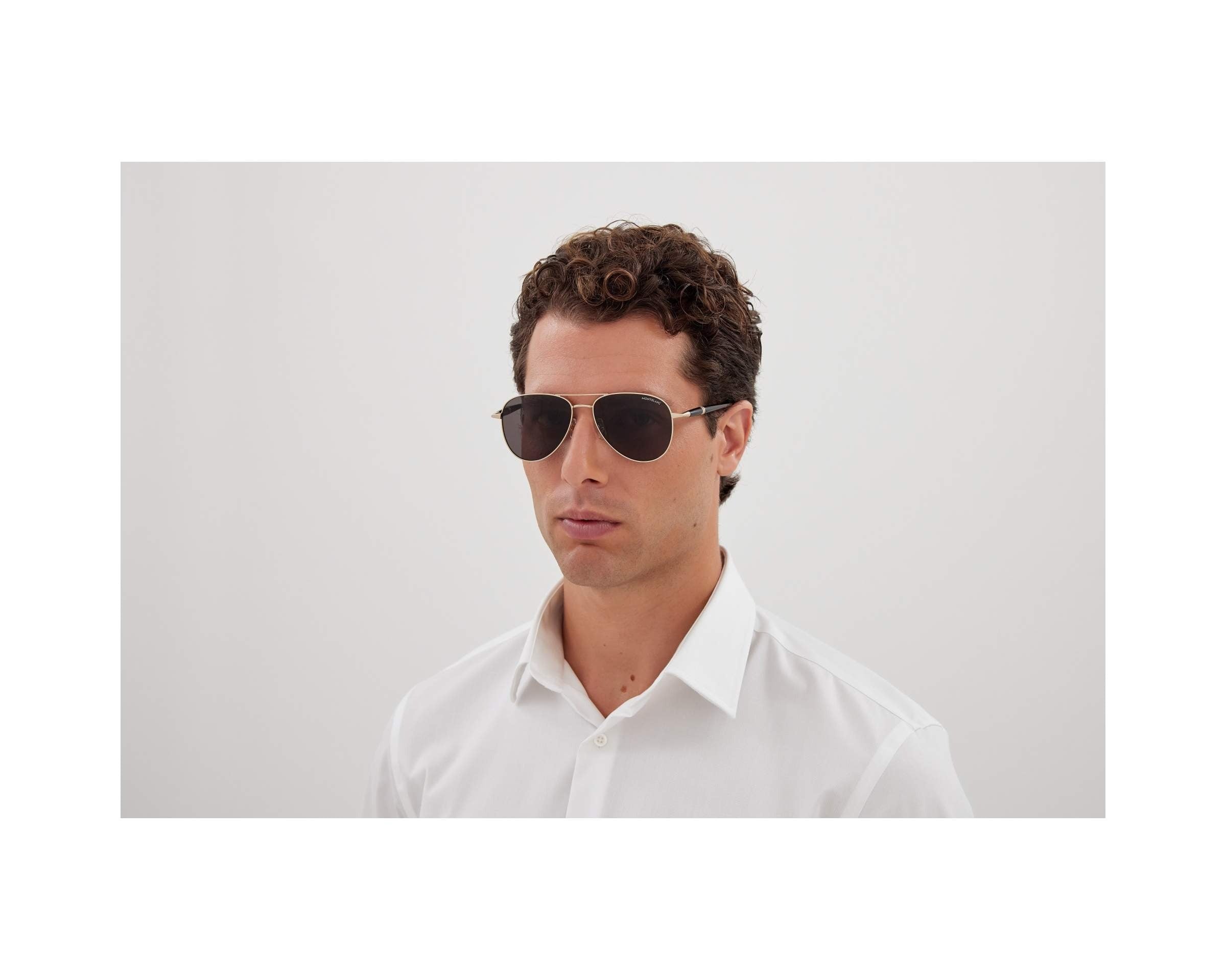 MONT BLANC MB0345S 001 57 SUNGLASSES