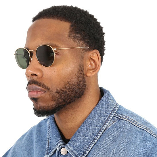 RAYBAN RB3447I ROUND METAL 001 50 SUNGLASSES