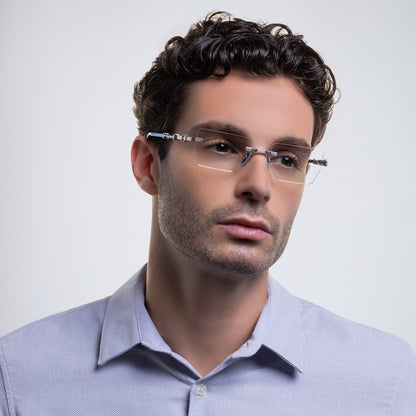 BALMAIN PARIS BPX150C PIERRE SLV BLU 53 FRAME