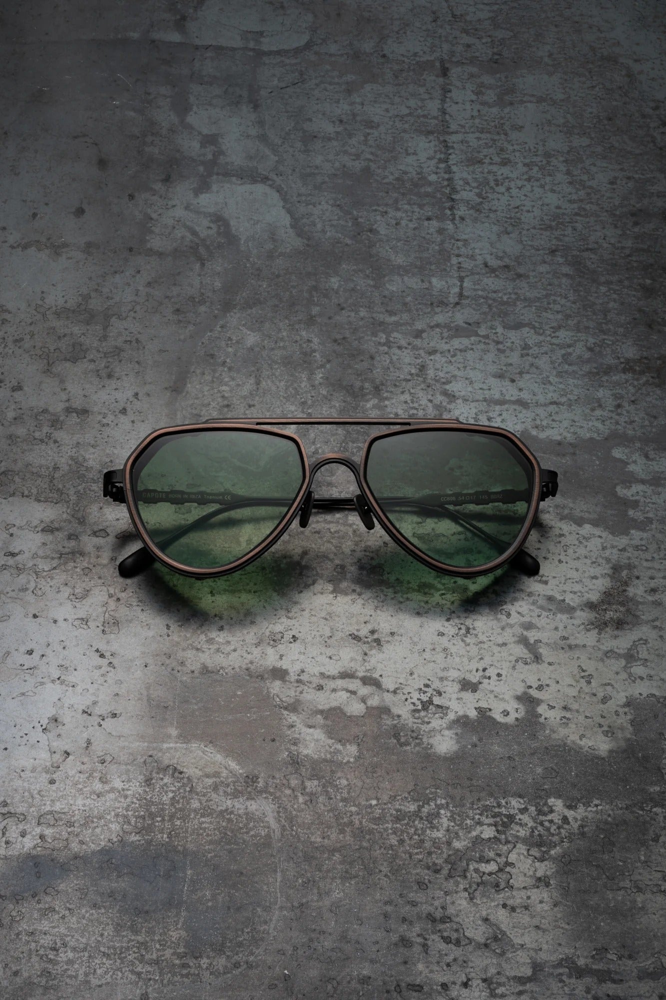 CAPOTE CC896 BBRZ GREEN 54 SUNGLASSES