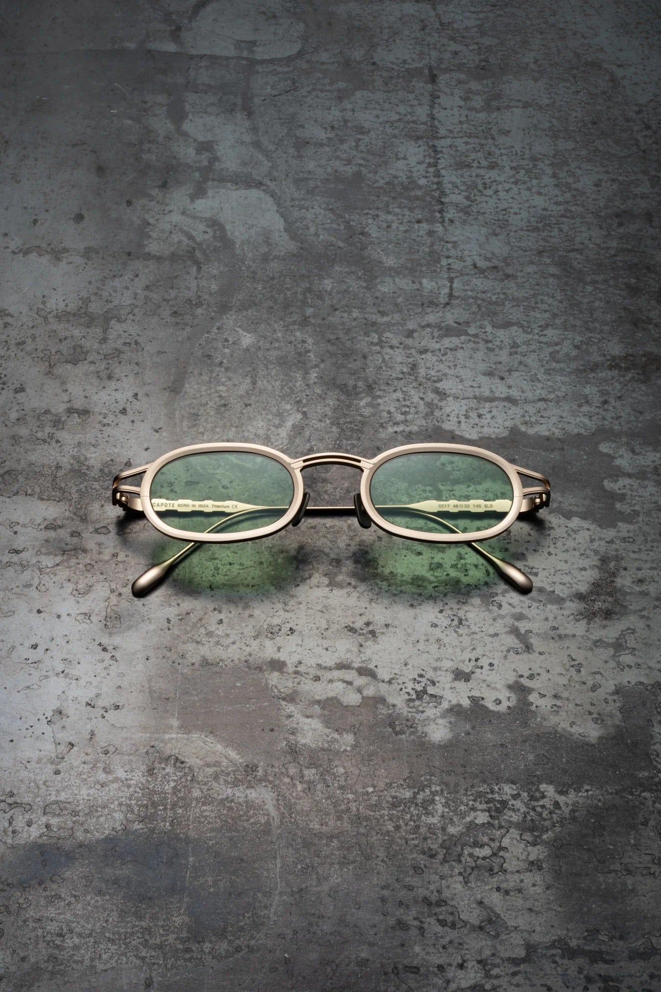 CAPOTE CC17 GLD GREEN 48 SUNGLASSES