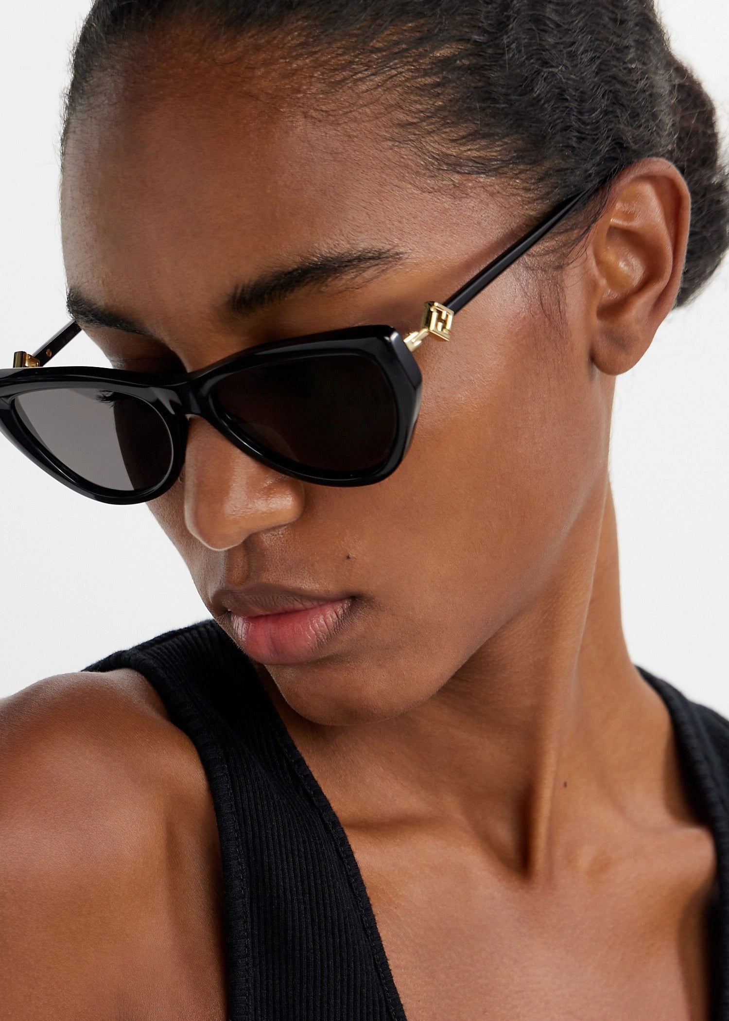 FENDI FE40149I 01A 54 SUNGLASSES