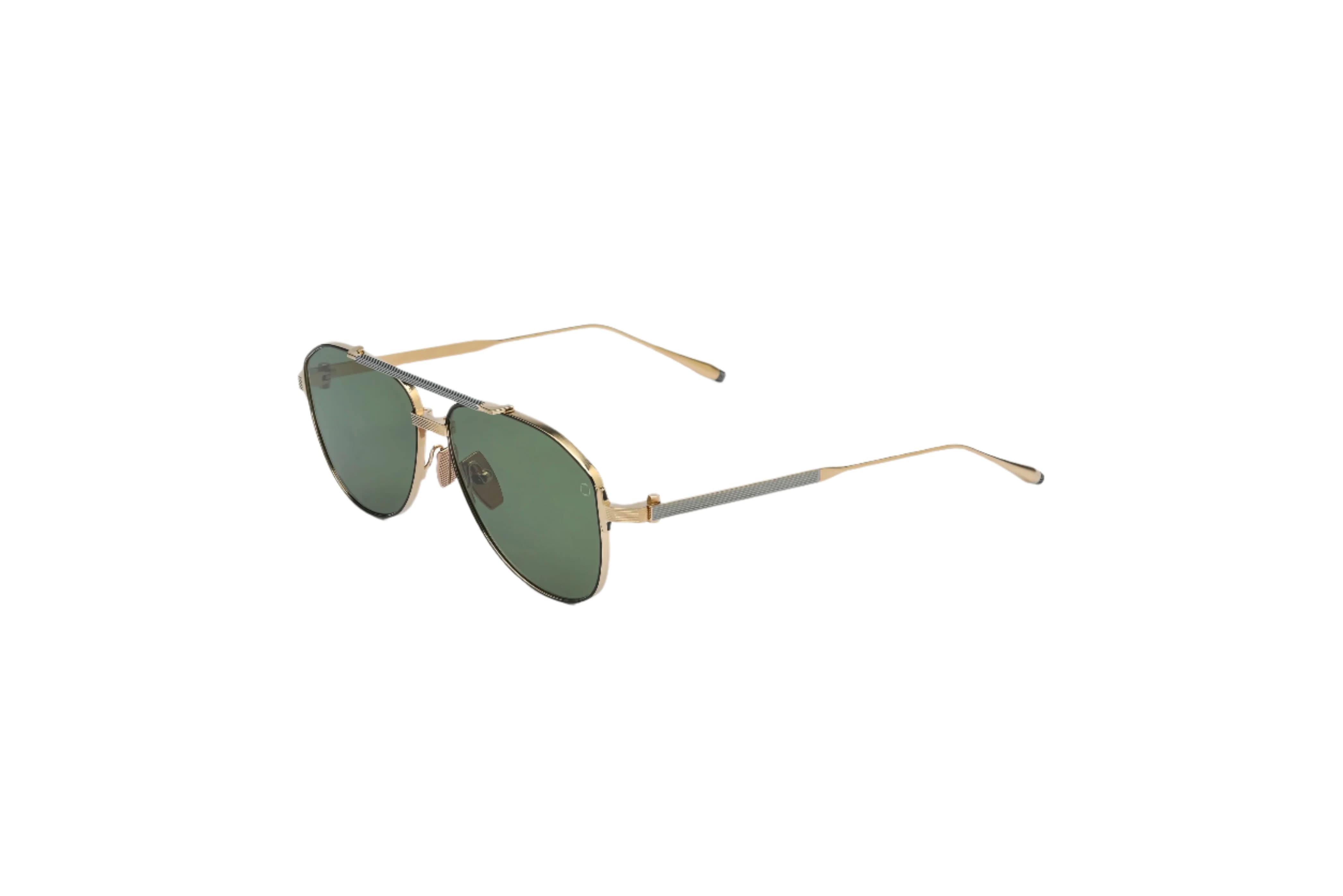 AKONI AKS521A HELIOS GLD BLK 57 SUNGLASSES