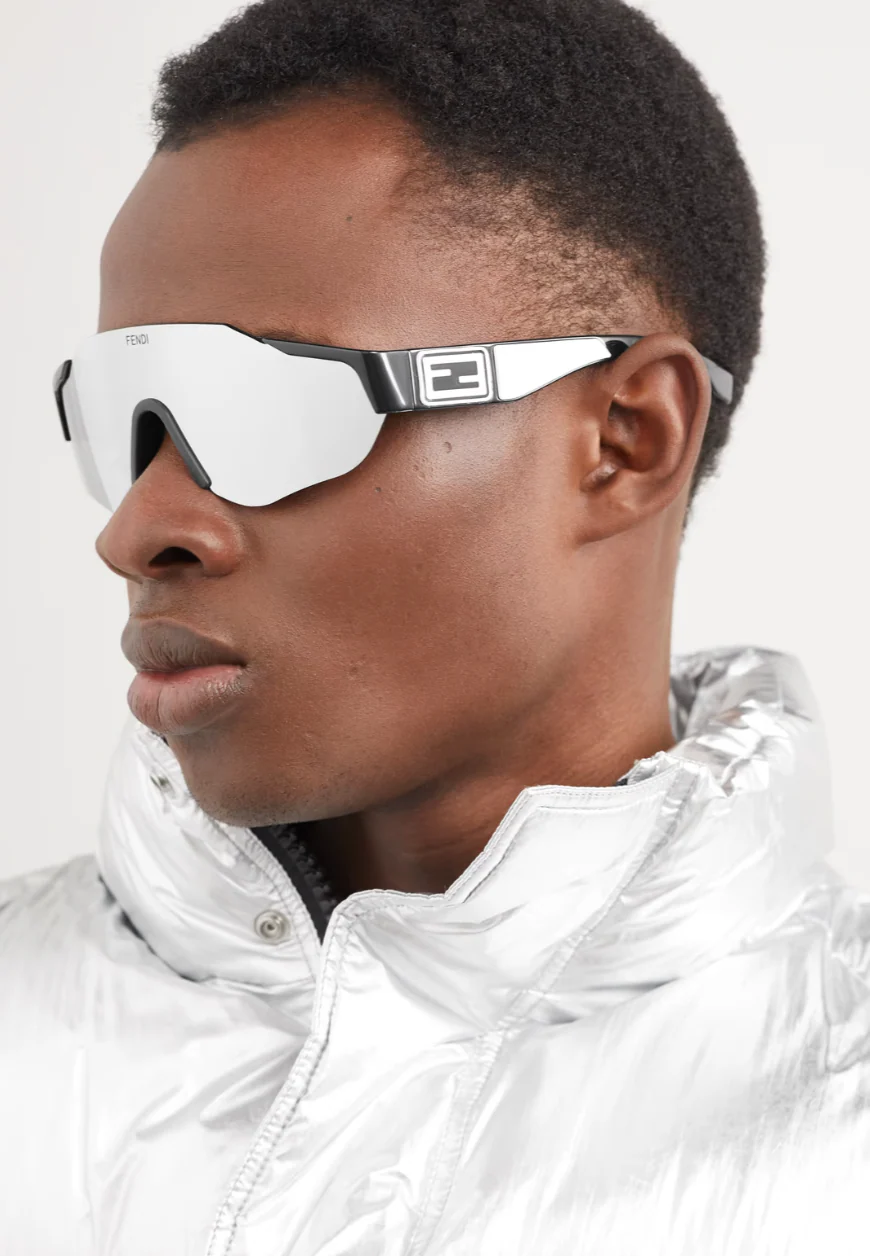 FENDI FE40088UY  01C 0011 Nylon NA 135 Plastic SUNGLASSES