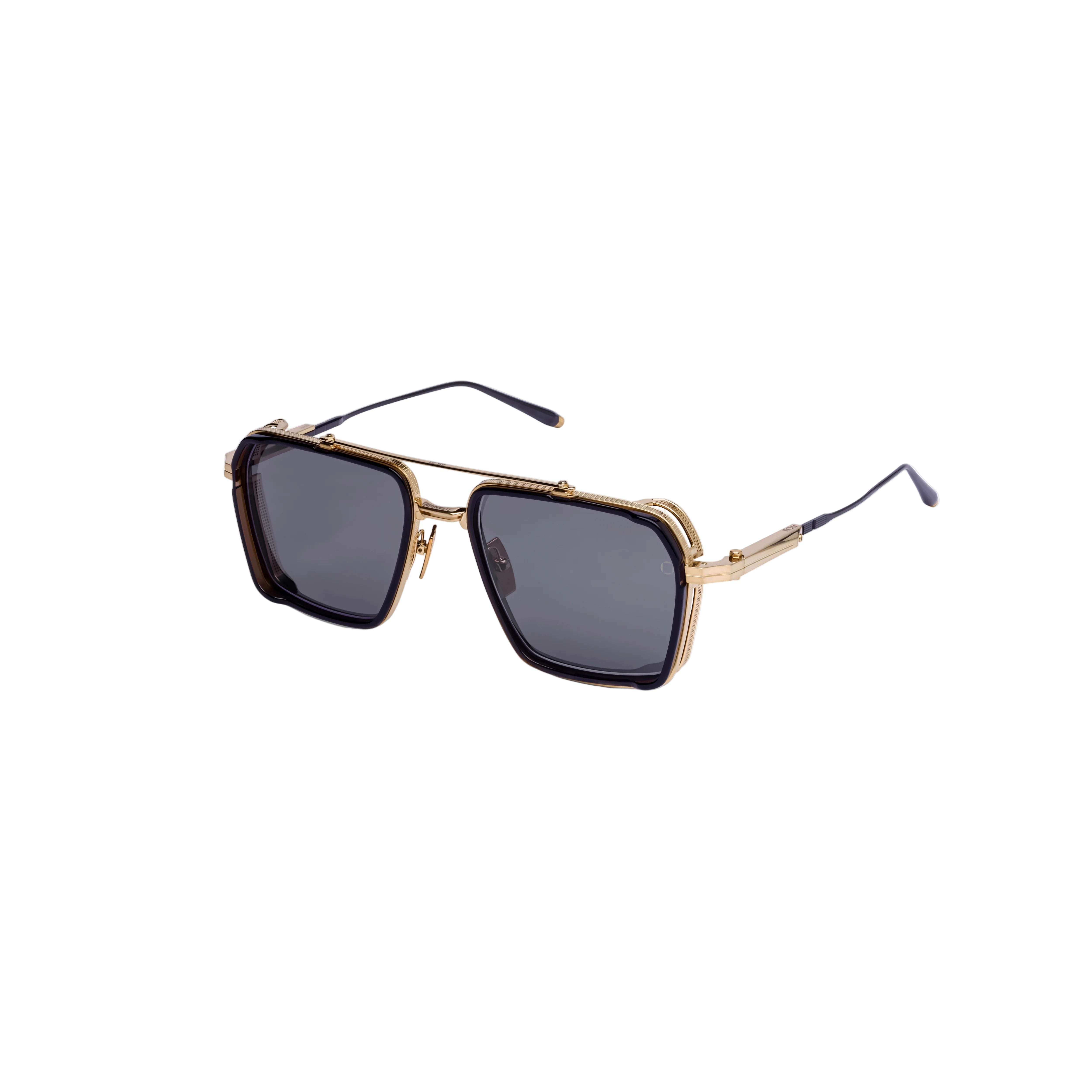 AKONI AKS510E GLD BLK 58 SUNGLASSES