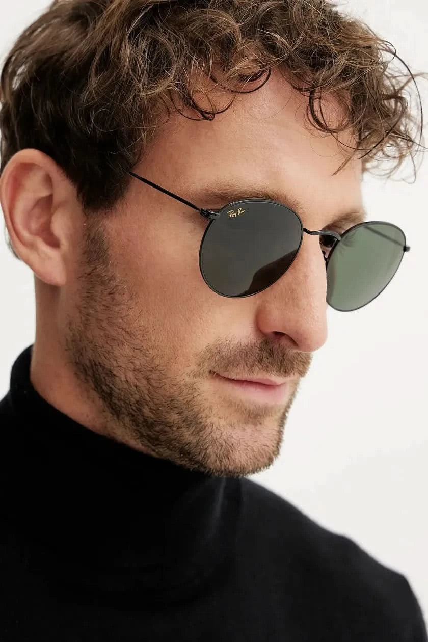 RAYBAN RB3447 ROUND METAL 919931 50 SUNGLASSES