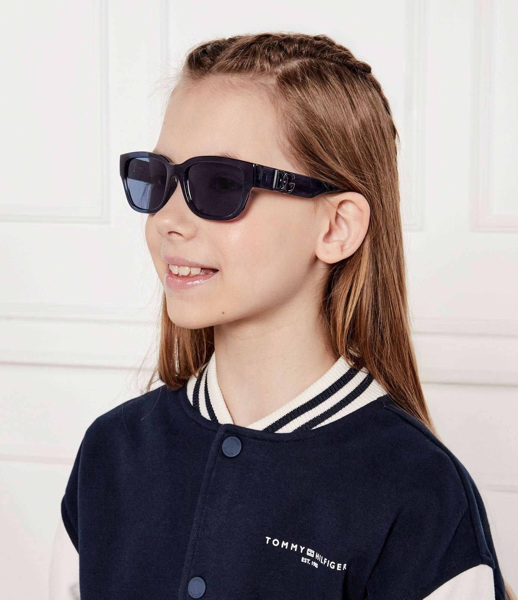 DOLCE＆GABBANA D&G イール レザー　size 46 NAVY DOLCE & GABBANA DX6009 300980 50 SUNGLASSES
