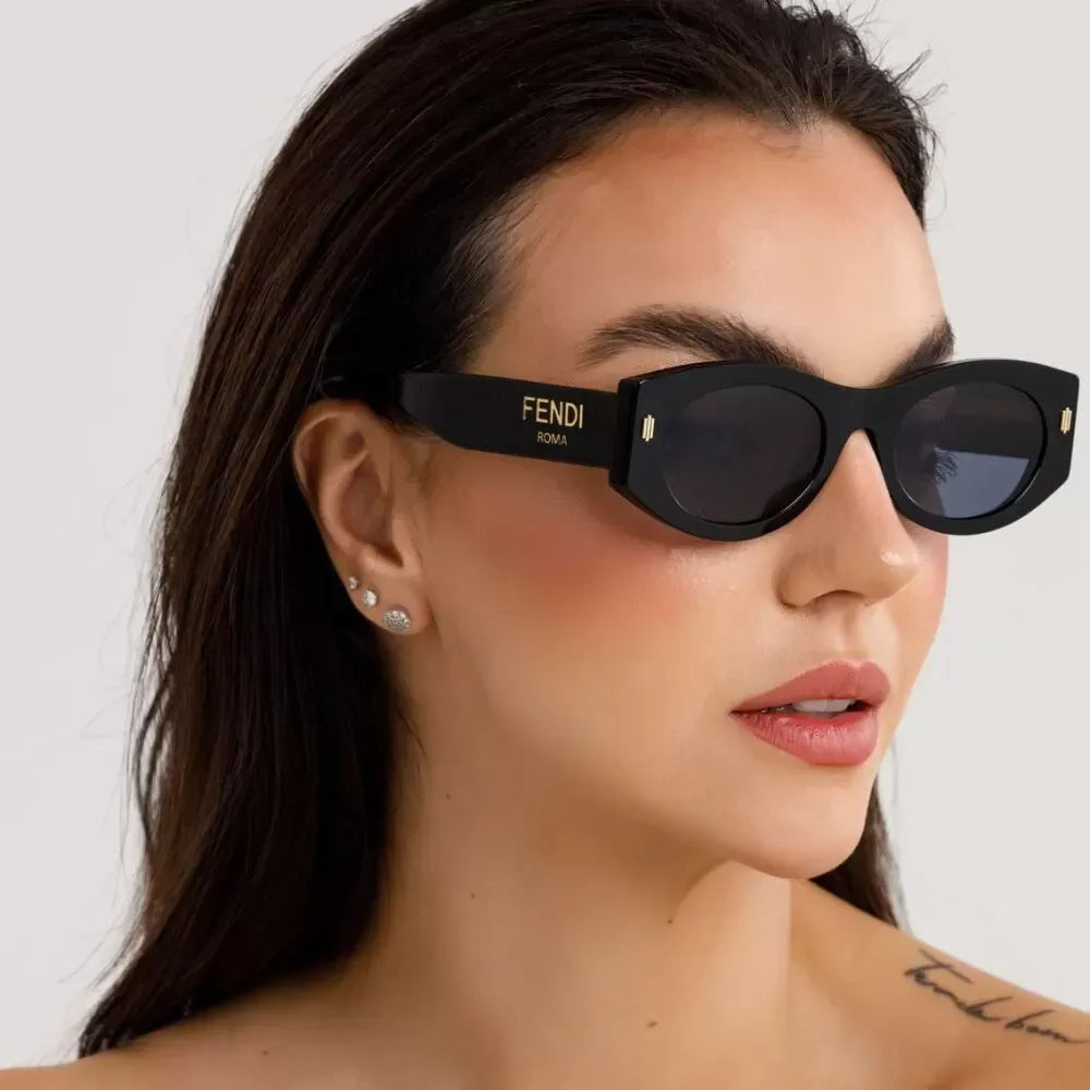 FENDI FE40125I 01V 52 SUNGLASSES