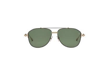 AKONI AKS521A HELIOS GLD BLK 57 SUNGLASSES