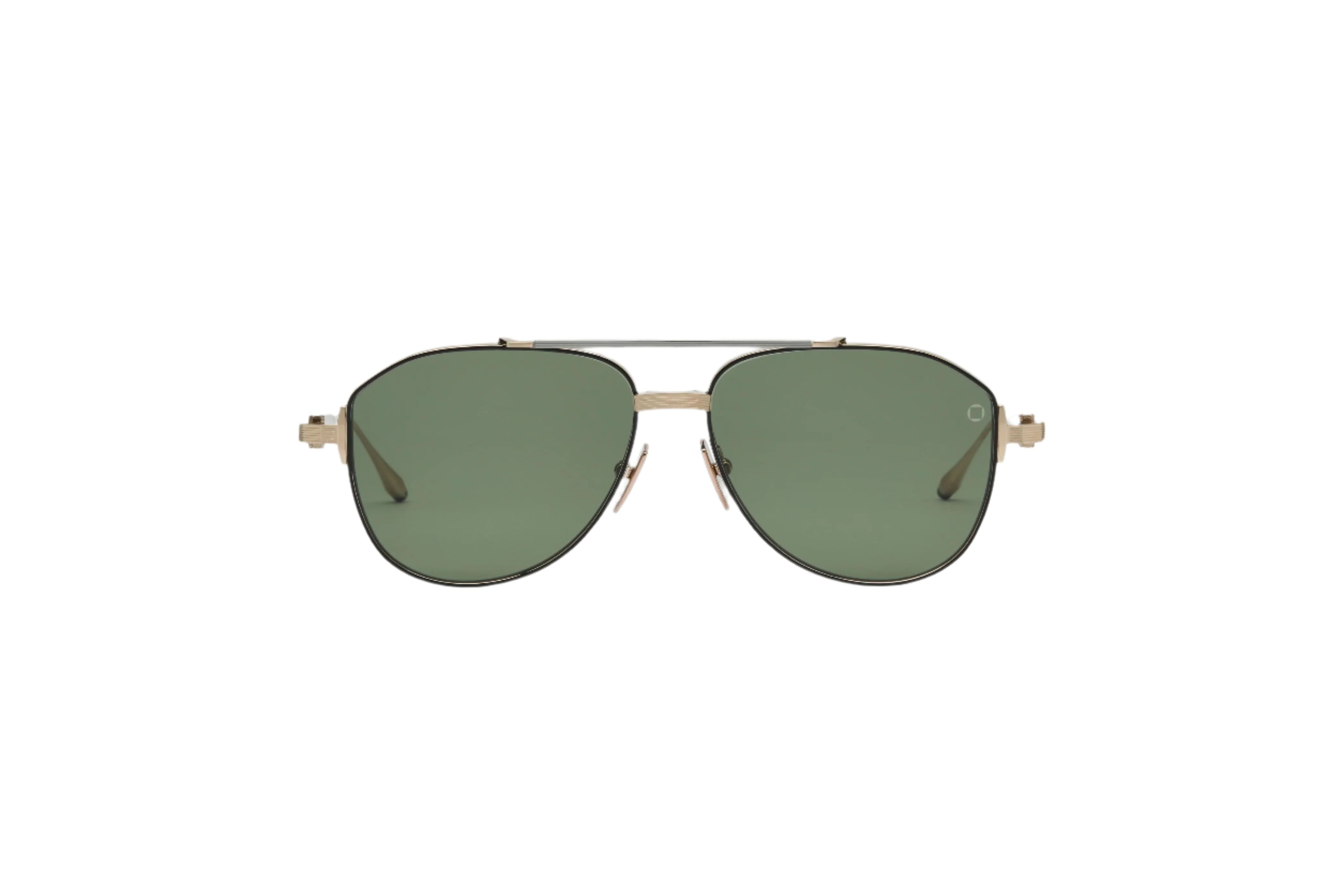AKONI AKS521A HELIOS GLD BLK 57 SUNGLASSES