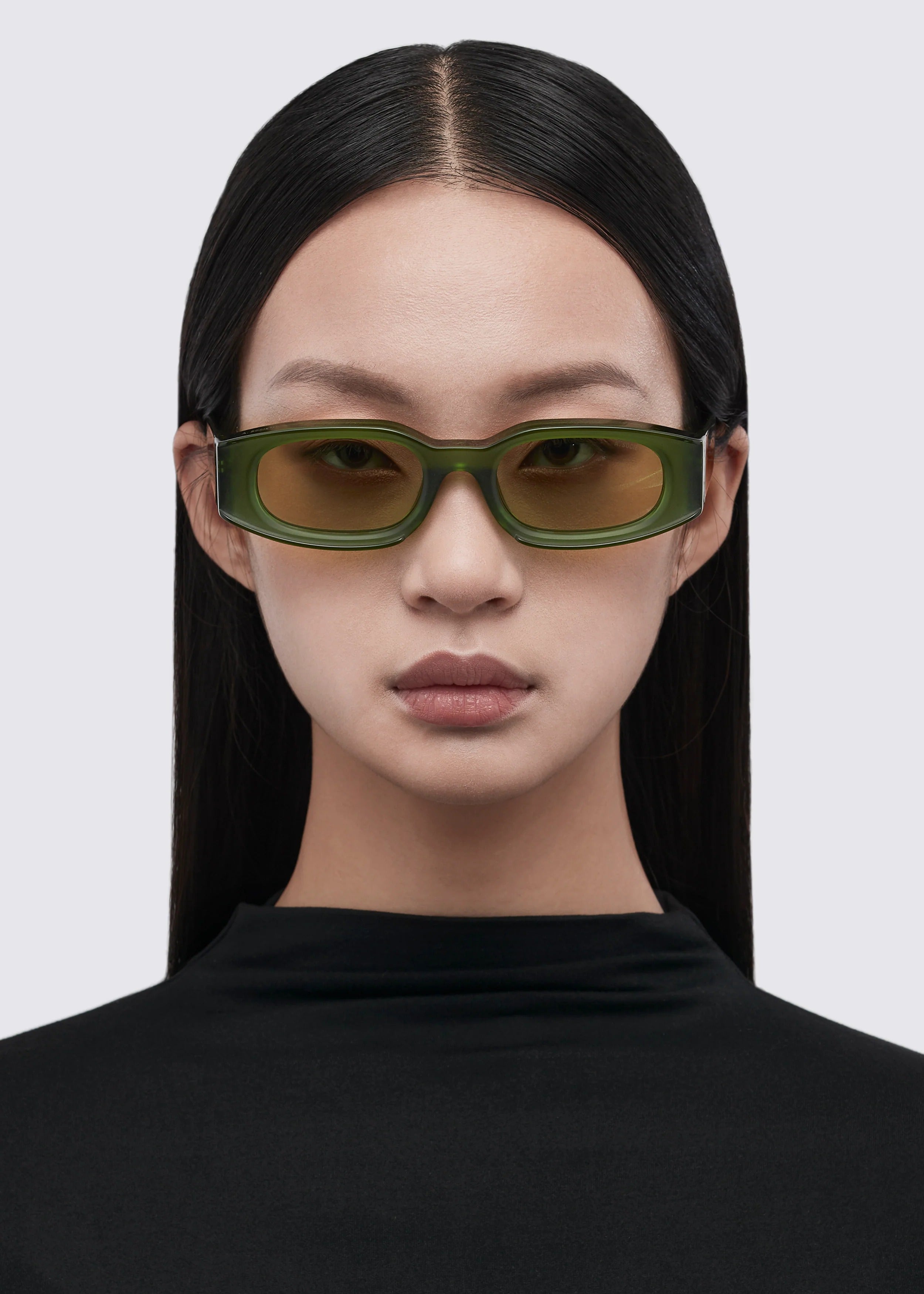 A SOCIETY DECLAN GREEN 53 SUNGLASSES