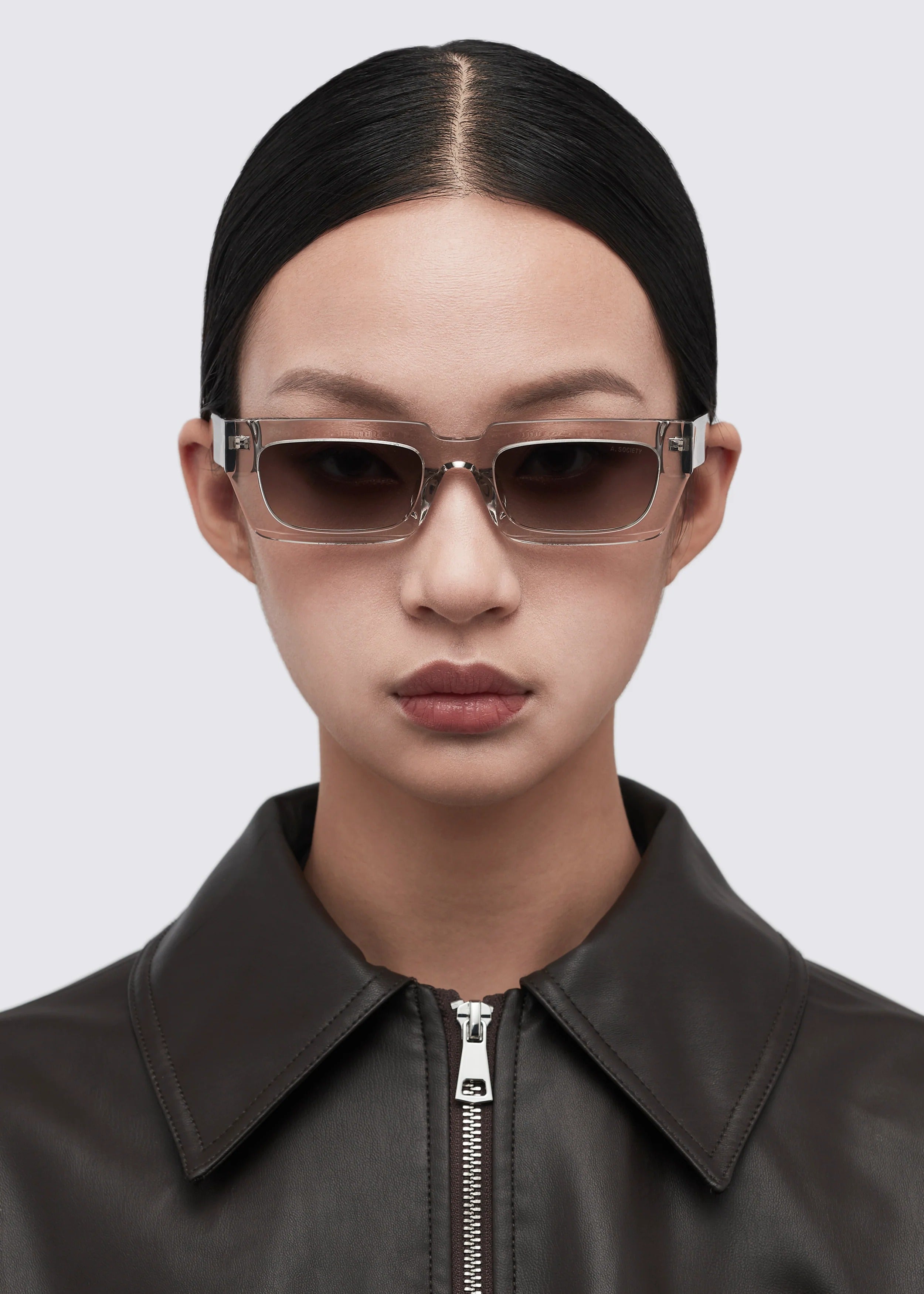 A SOCIETY MICAH GREY 52 SUNGLASSES