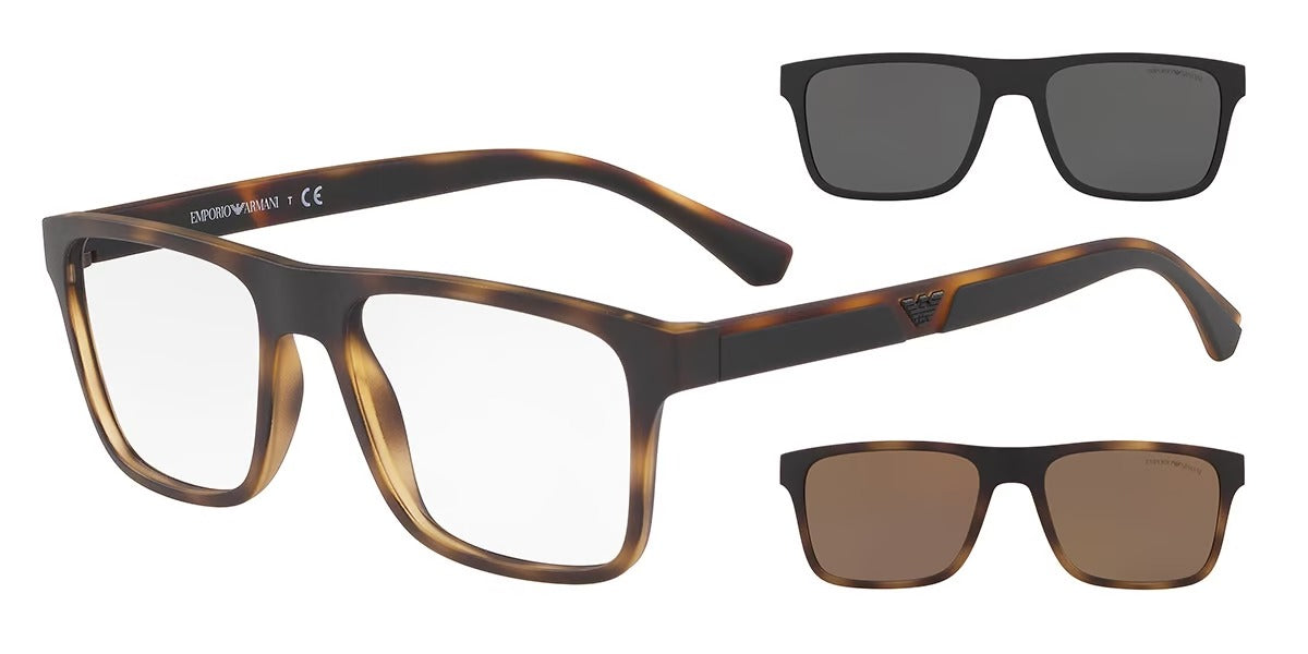 EMPORIO ARMANI EA4115 CLIPON 58021W 54 SUNGLASSES