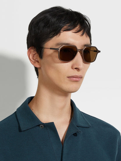 ZEGNA EZ0274 49E 53 SUNGLASSES