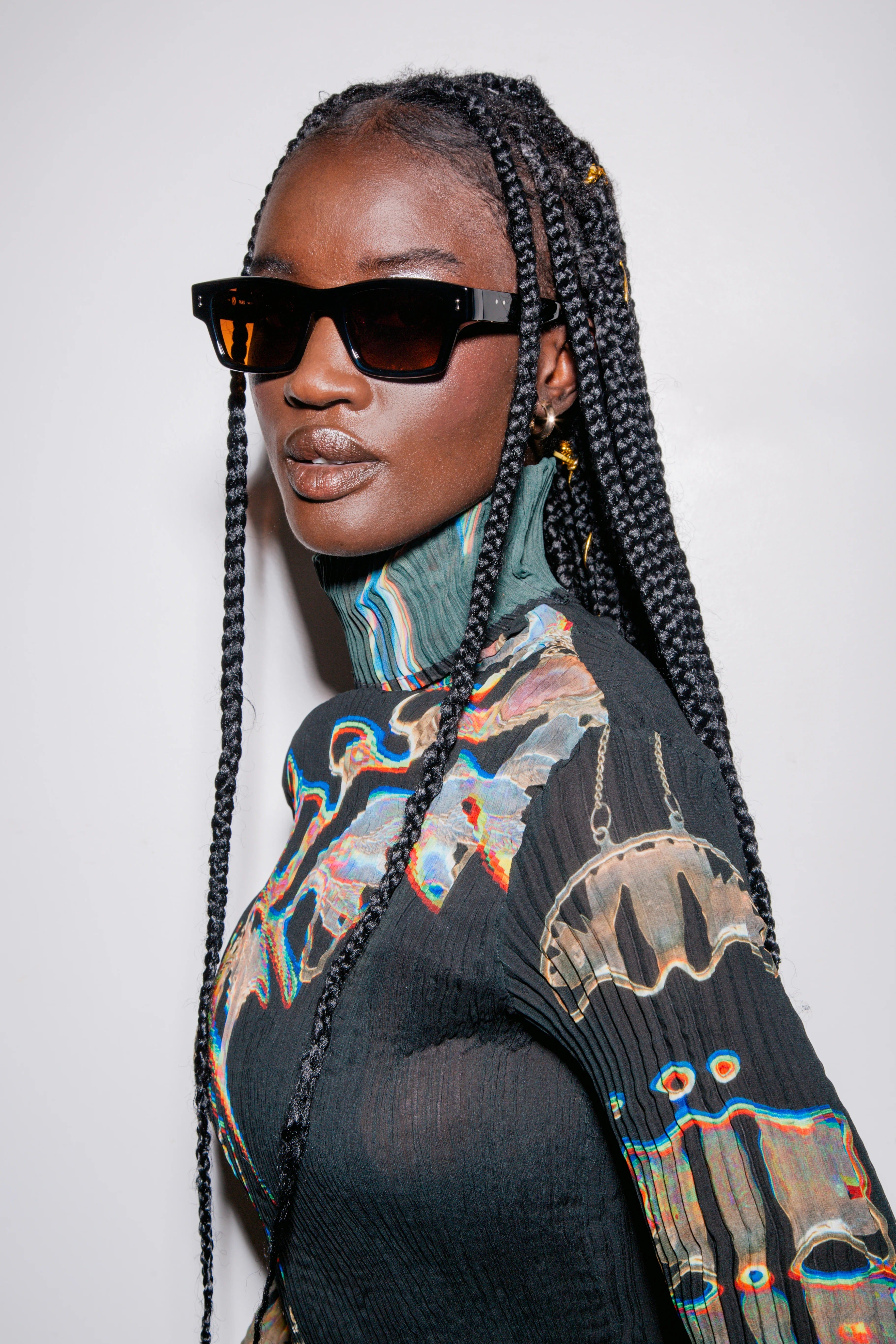 PETER AND MAY S119 SUN AMY BLK BROWN 50 SUNGLASSES