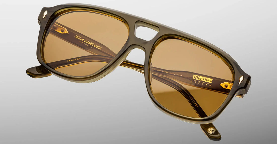 JACQUES MARIE MAGE COUGAR 28/350 YELLOWSTONE JMMCX8R 57 SUNGLASSES