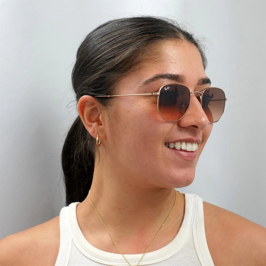 RAYBAN RB3548N HEXAGONAL 9069A5 51 SUNGLASSES