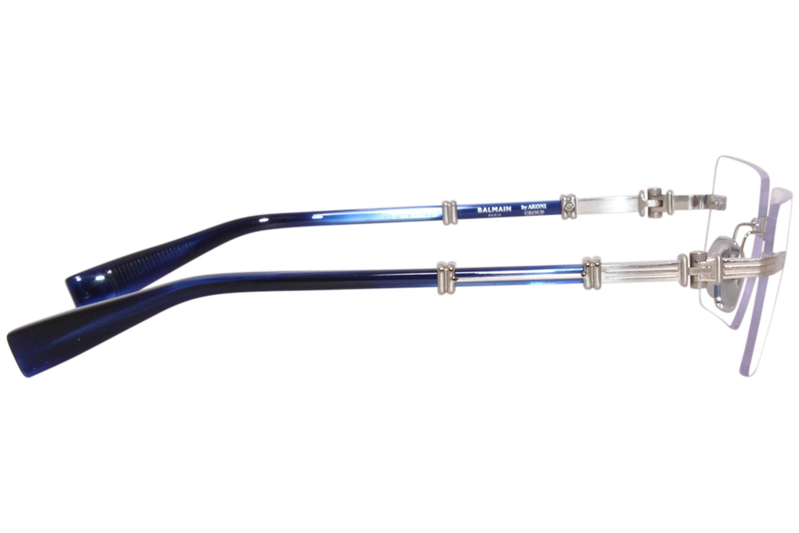 BALMAIN PARIS BPX150C PIERRE SLV BLU 53 FRAME