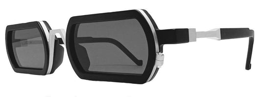 VAVA WL0072 WHITE LABEL BLACK MATT 52 SUNGLASSES