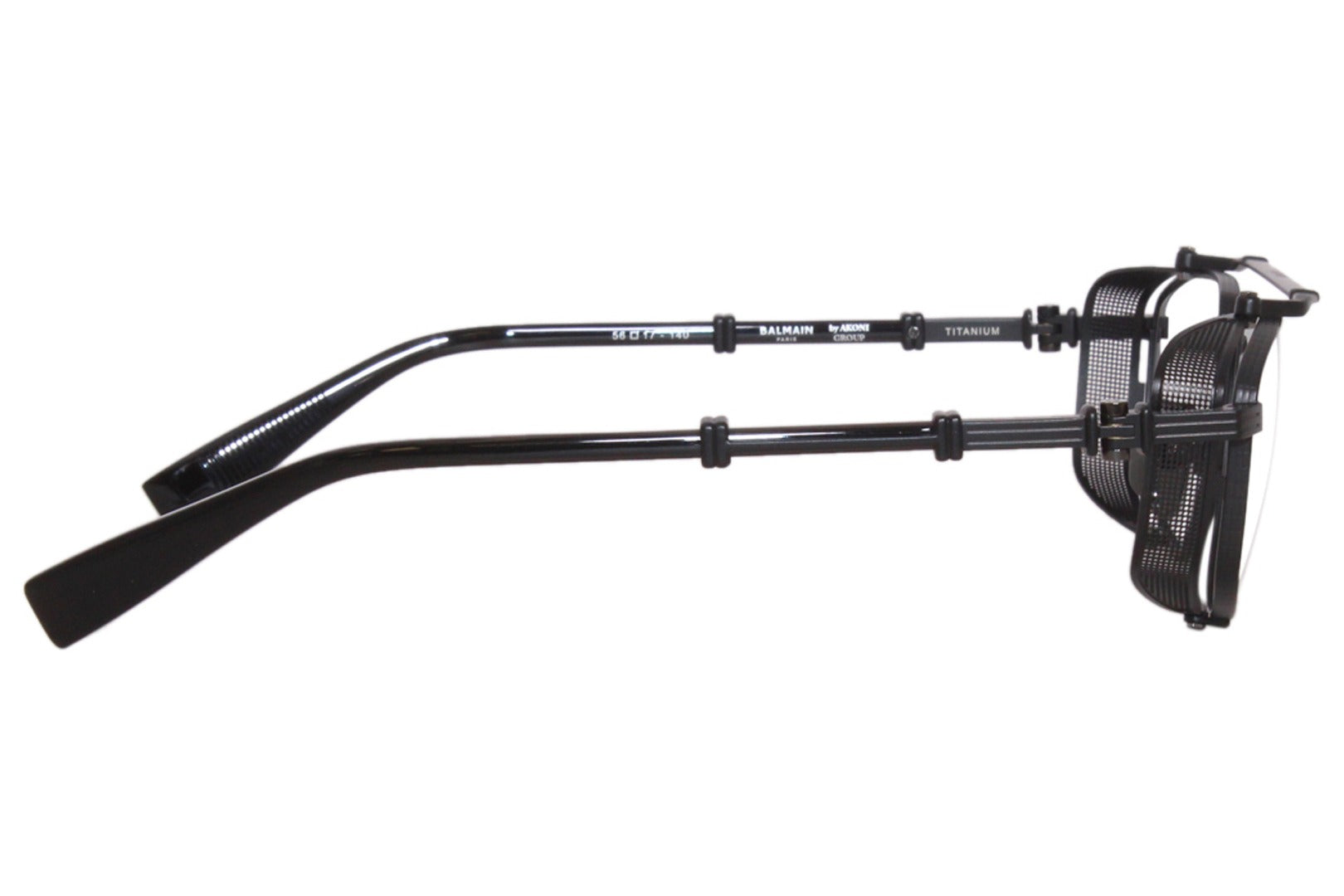BALMAIN PARIS BPX142B BRIGADE V BLK BLK 56 FRAME