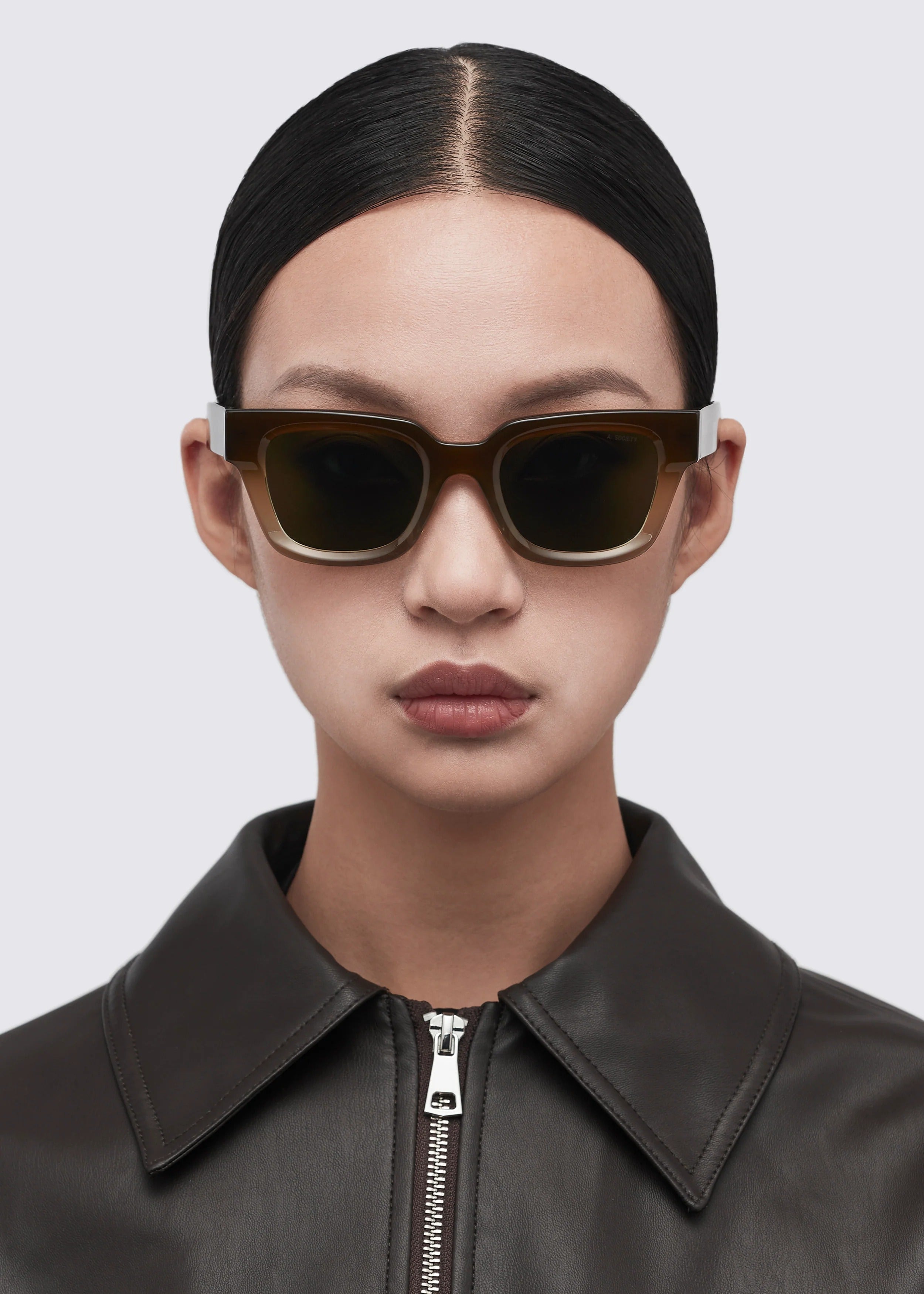 A SOCIETY CHANCE GREEN 50 SUNGLASSES