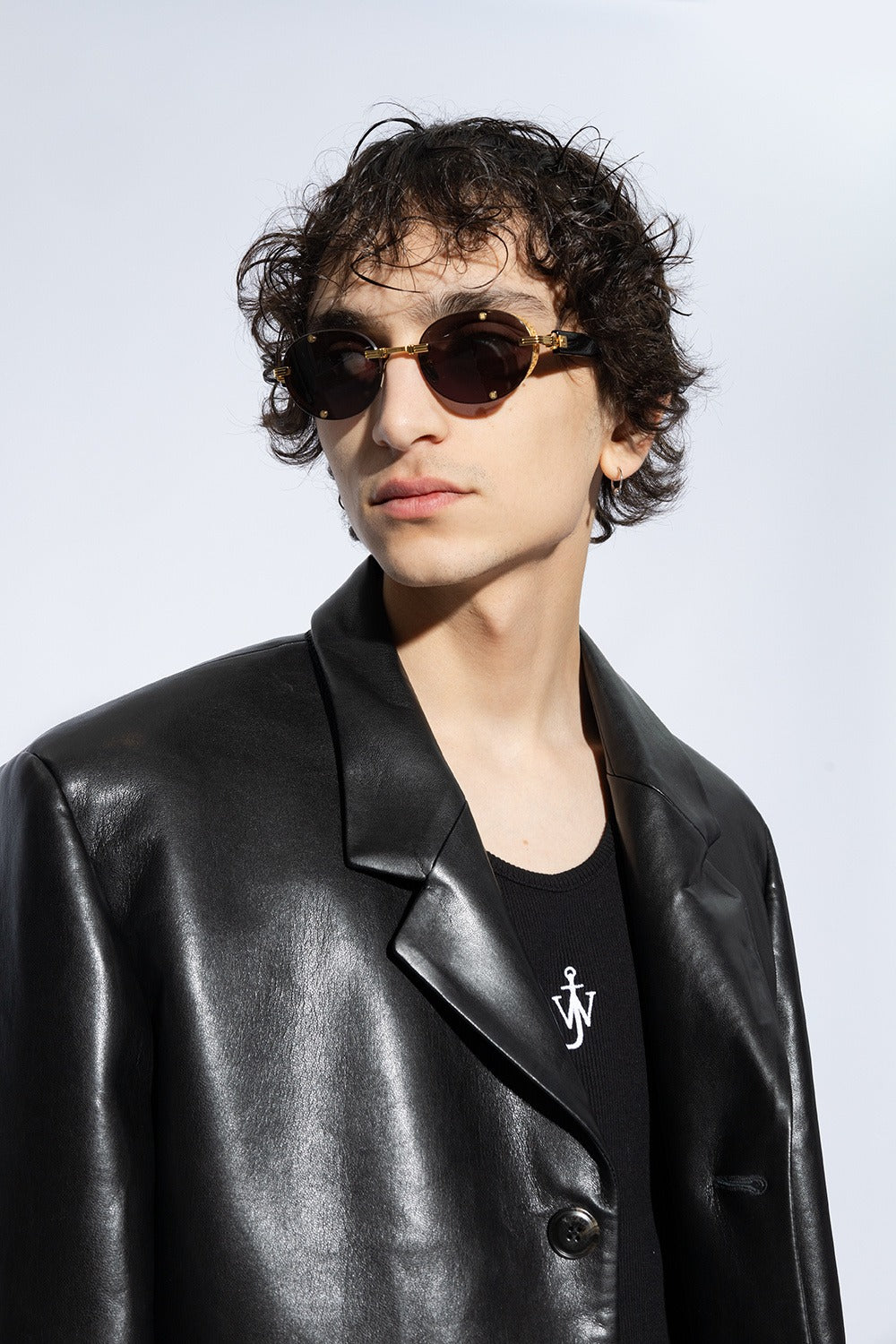 BALMAIN PARIS BPS153A MONSIEUR GLD BLK 53 SUNGLASSES