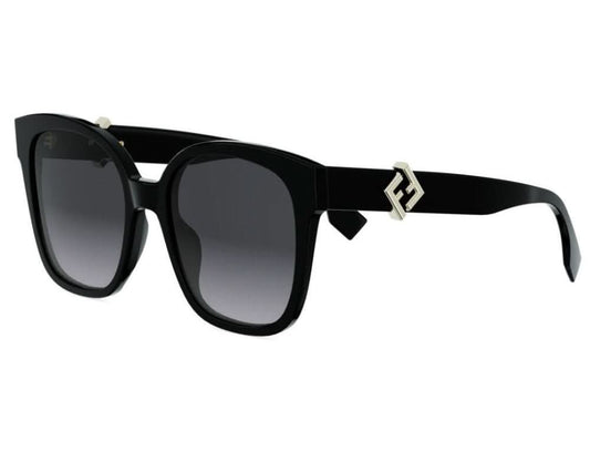 FENDI FE40186I 01B 55 SUNGLASSES