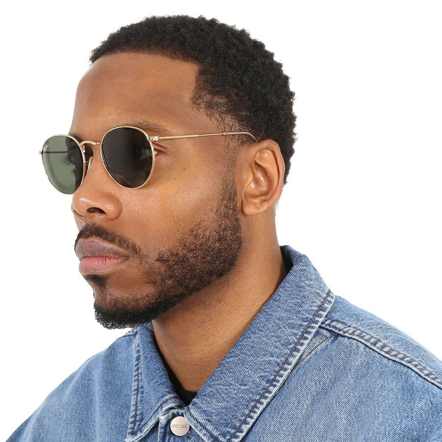 RAYBAN RB3447 ROUND METAL 001 47 SUNGLASSES