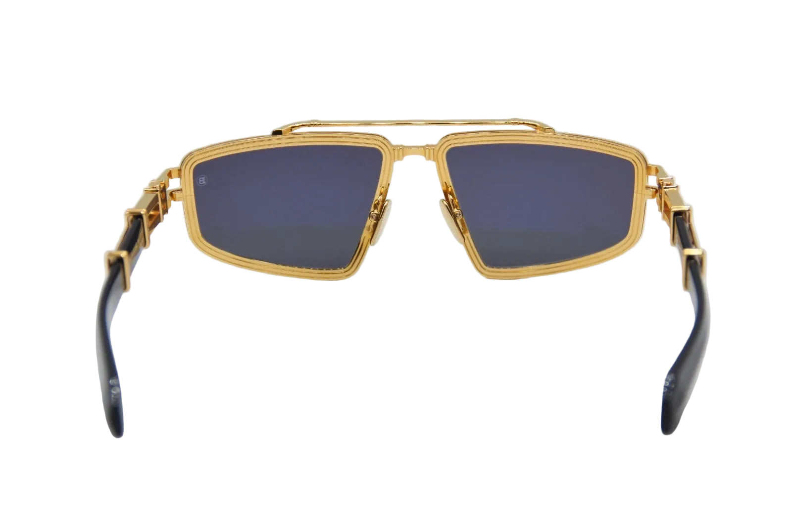 BALMAIN PARIS BPS139A TITAN GLD BLK 59 SUNGLASSES
