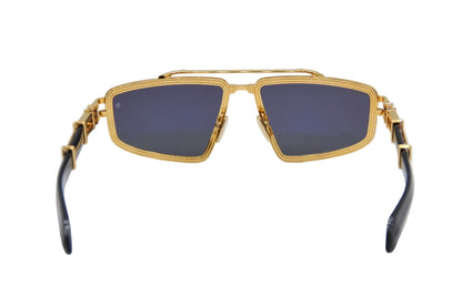 BALMAIN PARIS BPS139A TITAN GLD BLK 59 SUNGLASSES