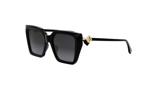 FENDI FE40161I 01B 54 SUNGLASSES